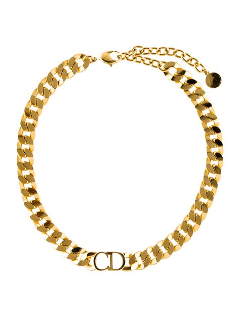 christian dior cd necklace